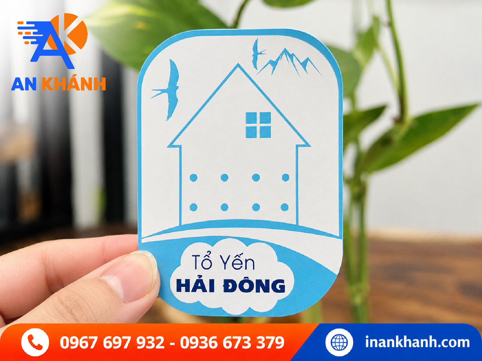 Mẫu tem decal giấy in theo file khách gửi tại xưởng In An Khánh