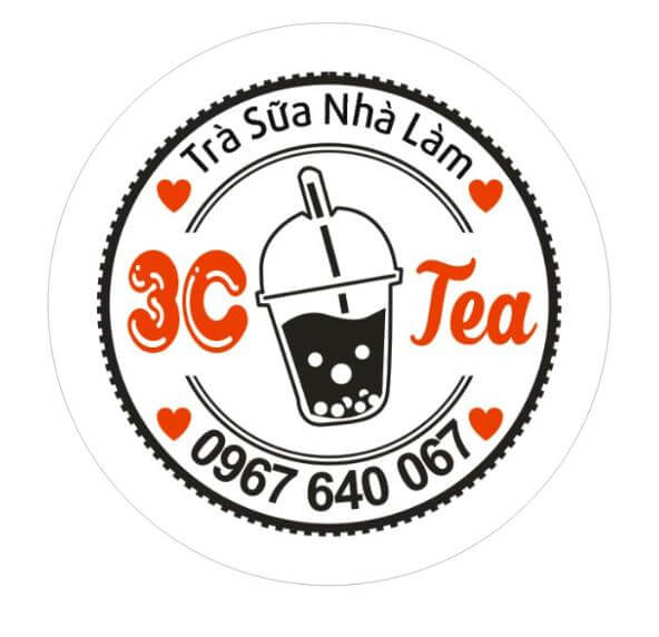 In tem dán ly trà sữa giá rẻ, uy tín tại in An Khánh