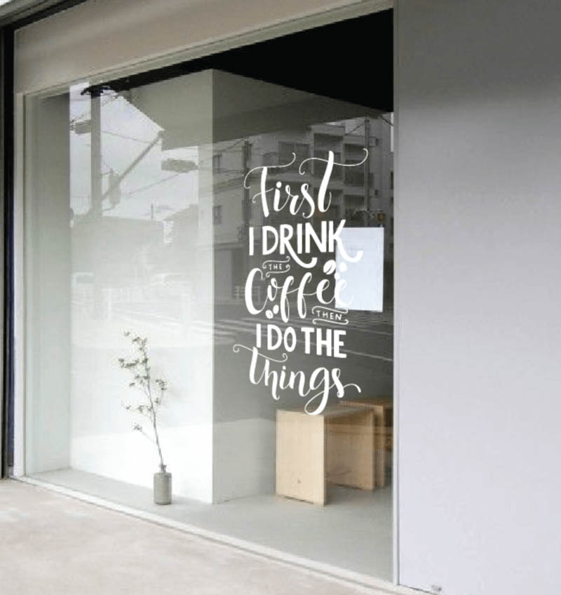 decal dan kinh quan cafe