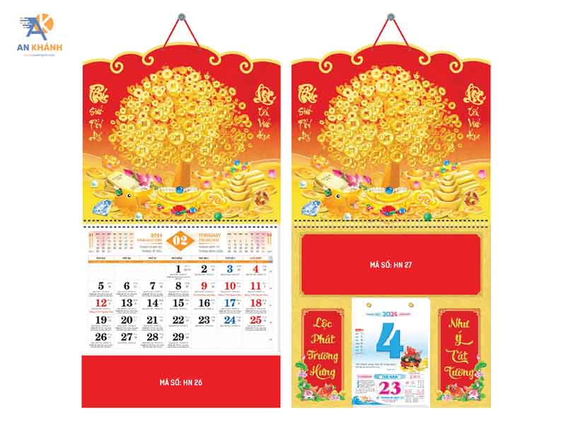 In Lịch Tết độc Quyền
