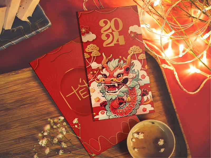 Mẫu Bao Lì Xì giáp thìn 2024