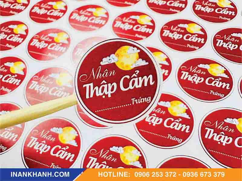 Tem bánh trung thu hình tròn