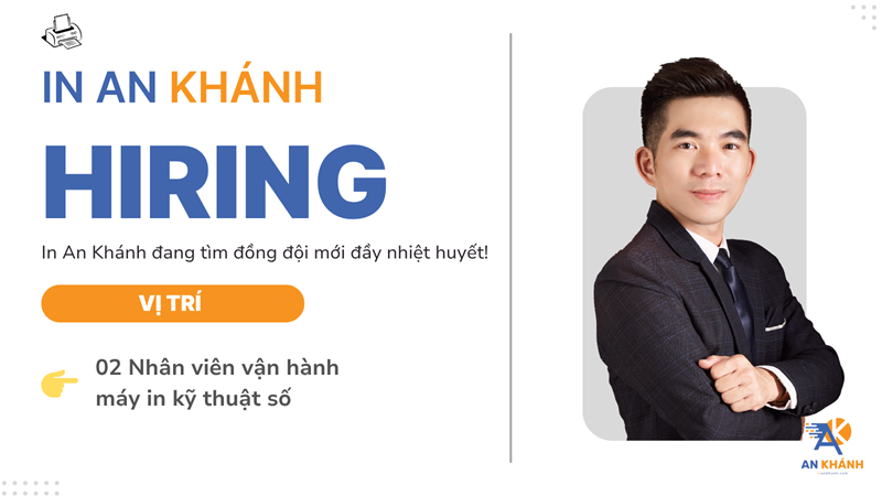 Tuyển Nhân Viên Vận Hành Máy In Kỹ Thuật Số