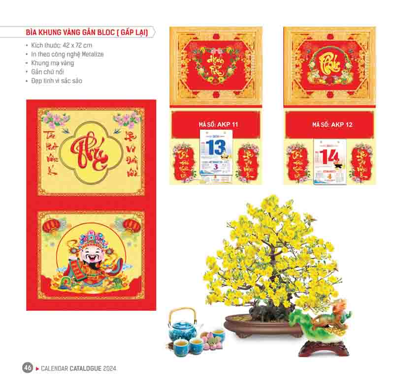 Mẫu bìa khung vàng AKP11-12
