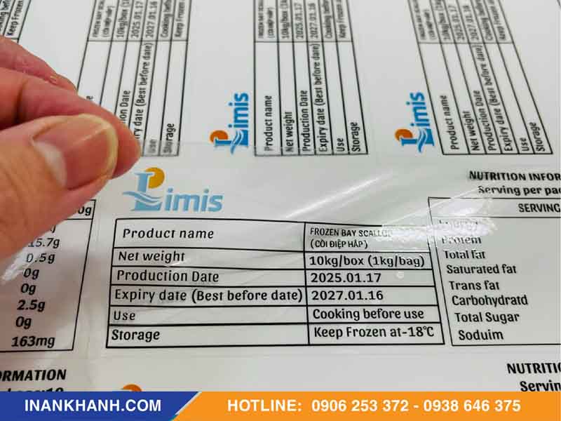 Mẫu tem phụ decal trong suốt