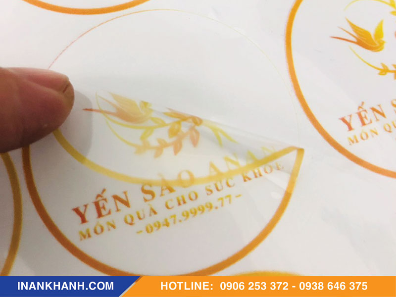 Mẫu decal trong dán hộp yến