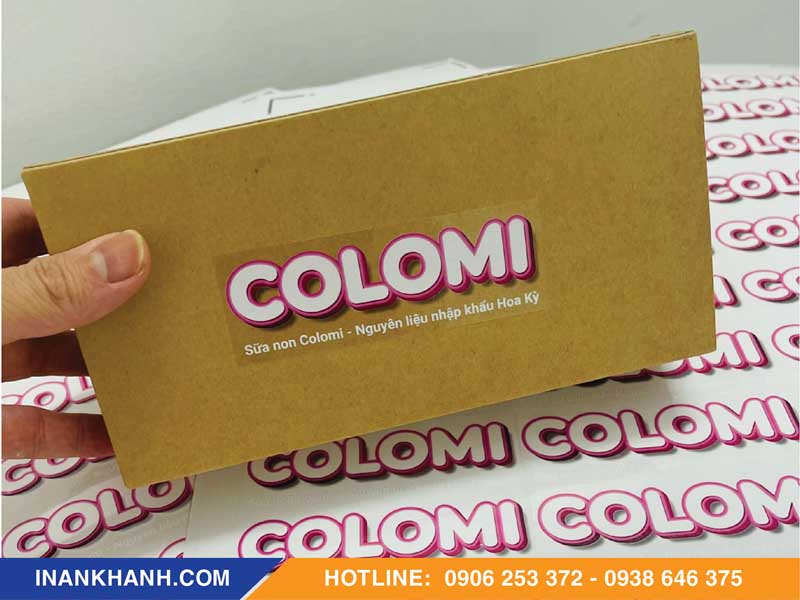 Mẫu decal trong dán sản phẩm