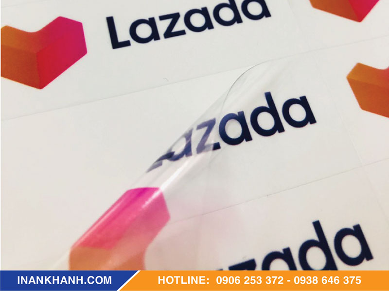 Mẫu decal trong suốt cán bóng