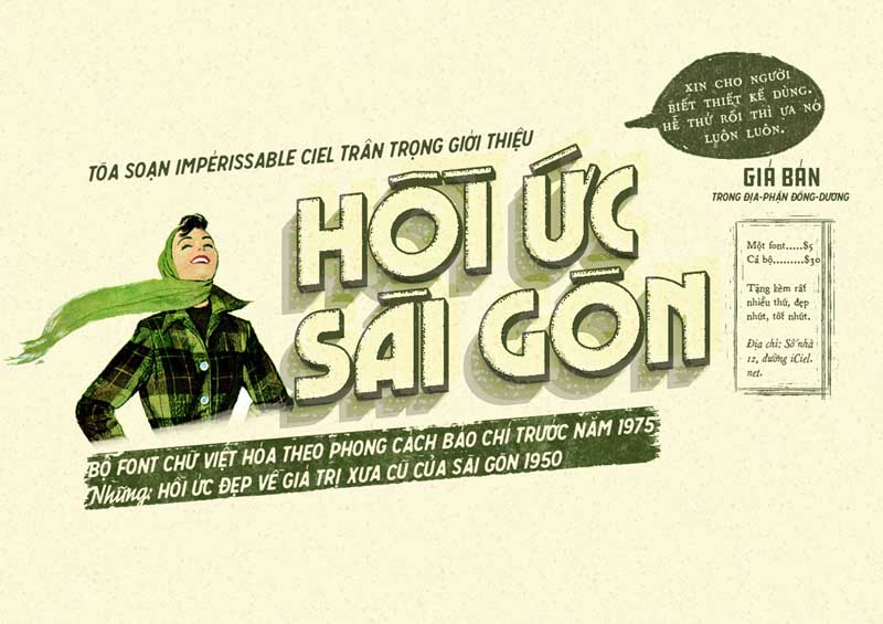 Các Font chữ Sài Gòn xưa đẹp và ấn tượng