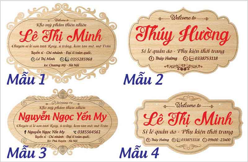 Bảng hiệu shop phụ kiện - trang sức
