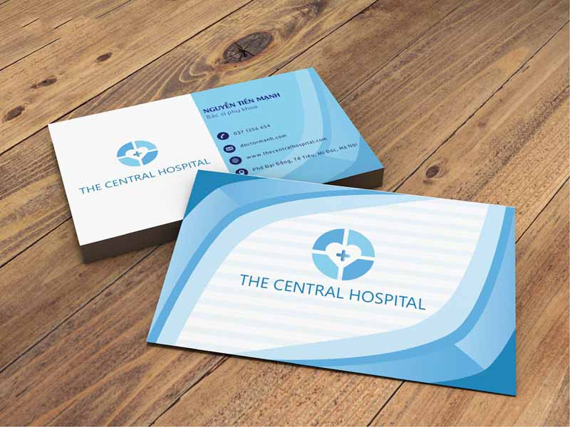 Mẫu card visit dành cho bác sĩ