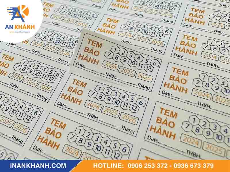 Mẫu tem bảo hành mỹ phẩm 7