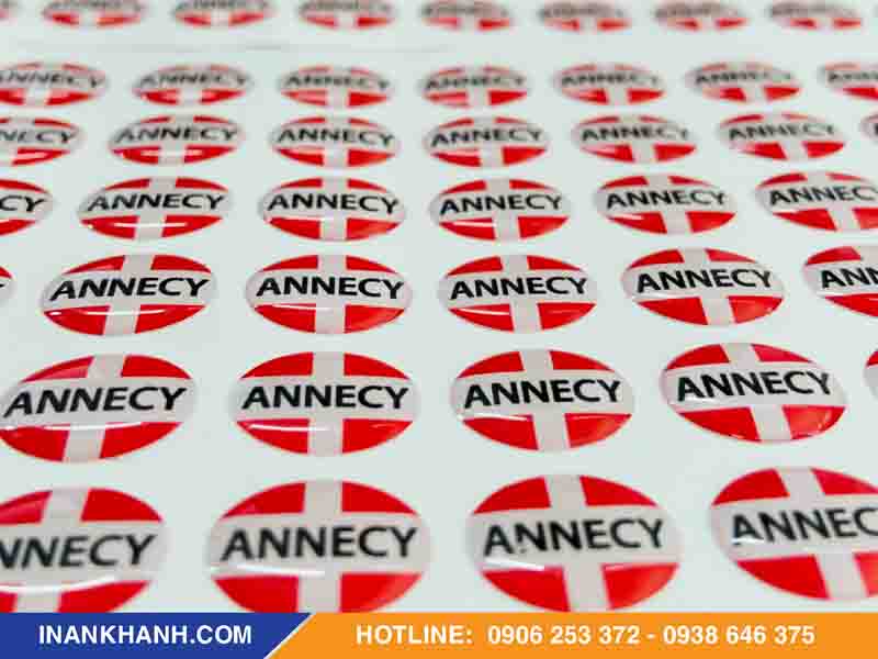 in tem logo đổ keo, tem nhựa phủ epoxy - in An Khánh