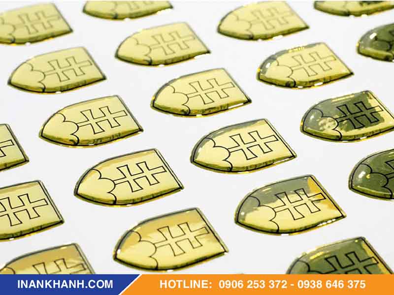 Mẫu tem logo đổ keo epoxy 9