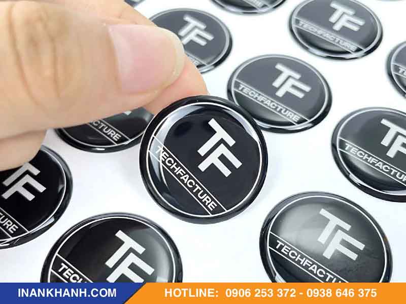 Mẫu tem logo đổ keo epoxy 2