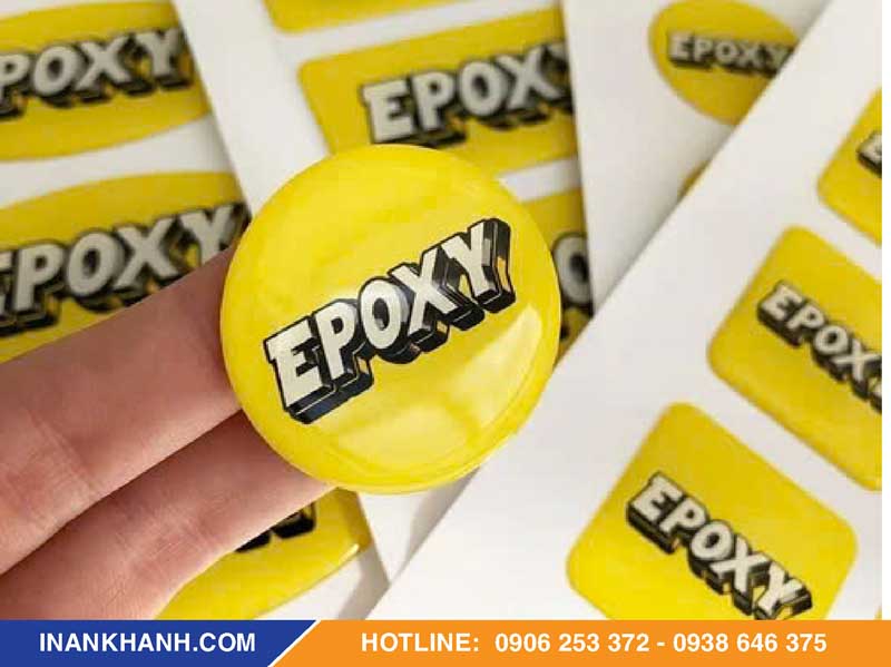 Mẫu tem in logo đổ keo epoxy 13