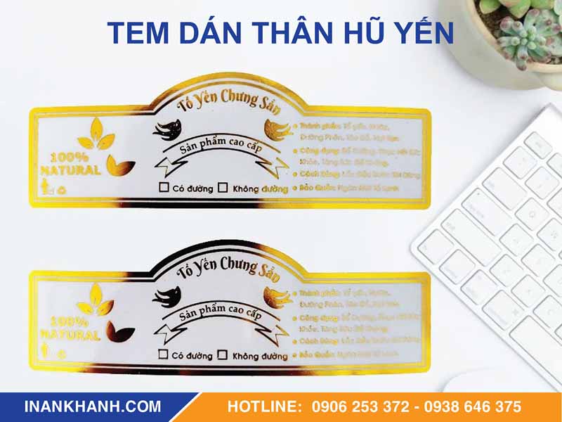 Tem dán thân hũ yến
