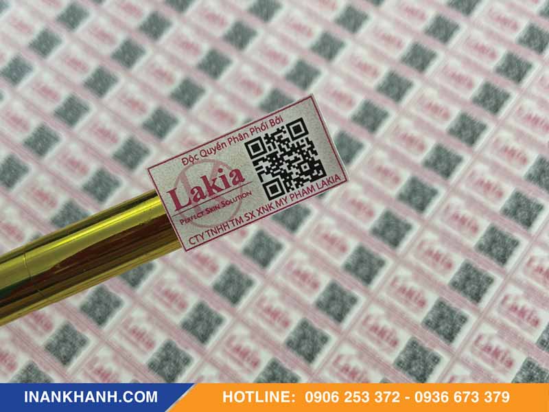 Mẫu tem bảo hành mỹ phẩm 2