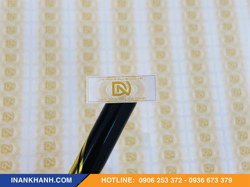 Mẫu tem bảo hành mỹ phẩm 4