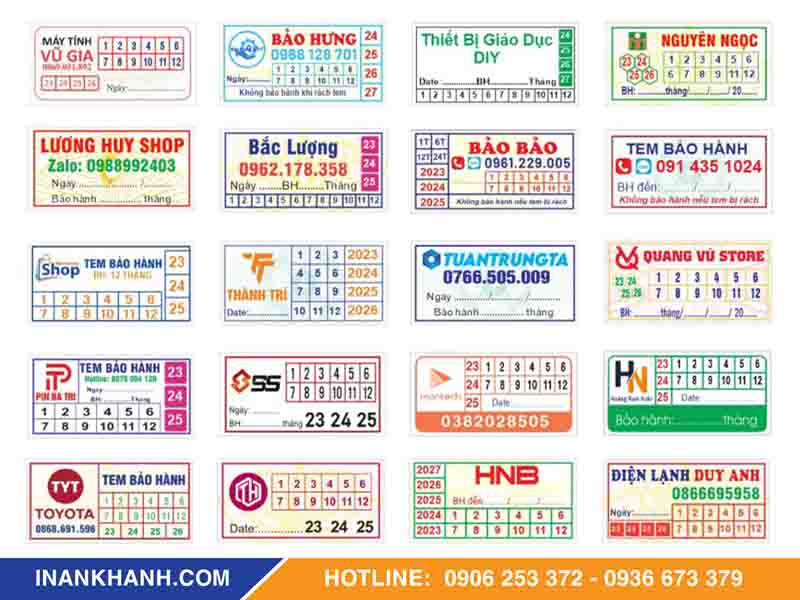 In tem bảo hành điện tử