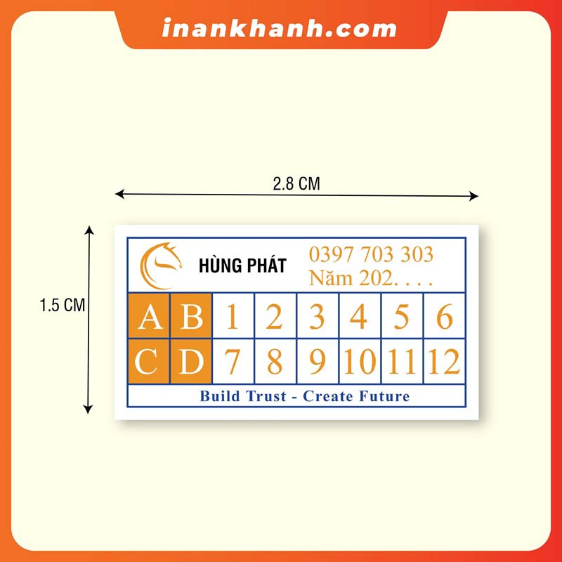 Mẫu tem bảo hành có sẵn 9