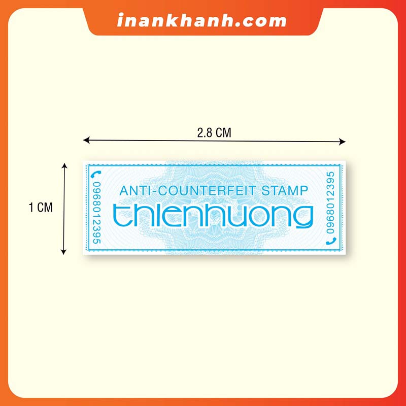 Mẫu tem bảo hành có sẵn 10