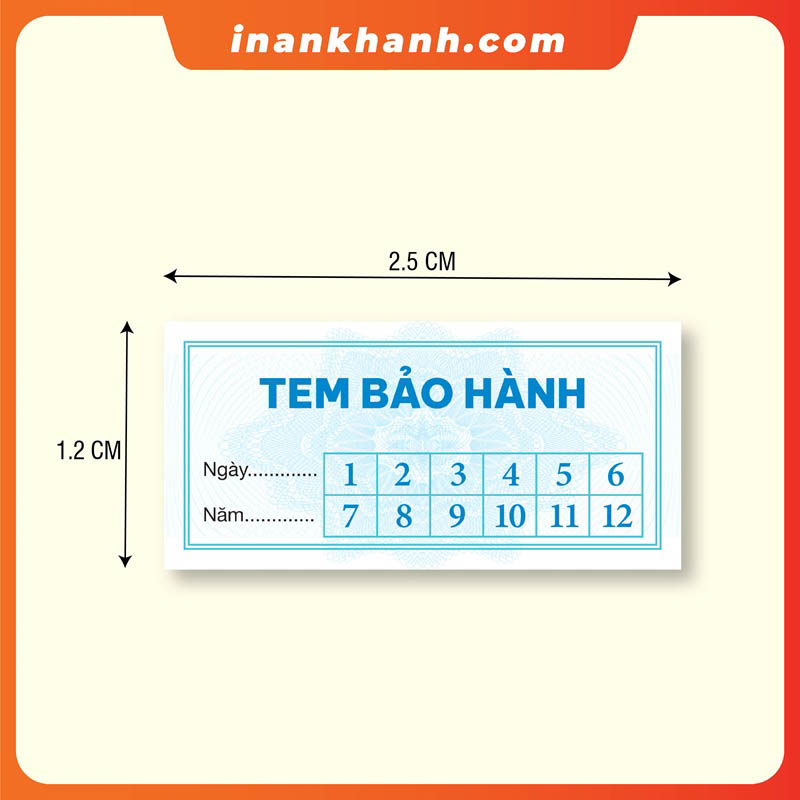 Mẫu tem bảo hành có sẵn 19