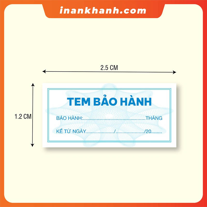 Mẫu tem bảo hành có sẵn 23