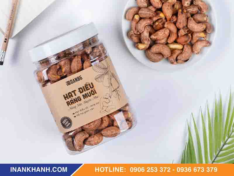 lưu ý thiết kế và in tem dán hạt điều