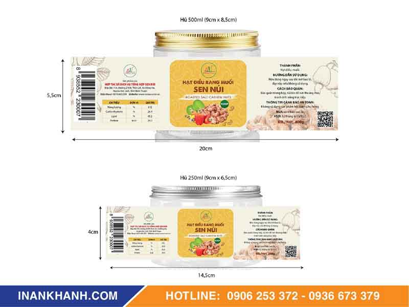 Nội Dung In Tem Nhãn Hạt Điều