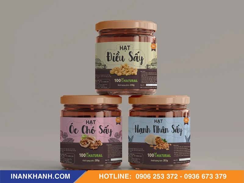 Mẫu tem nhãn hạt điều 250g