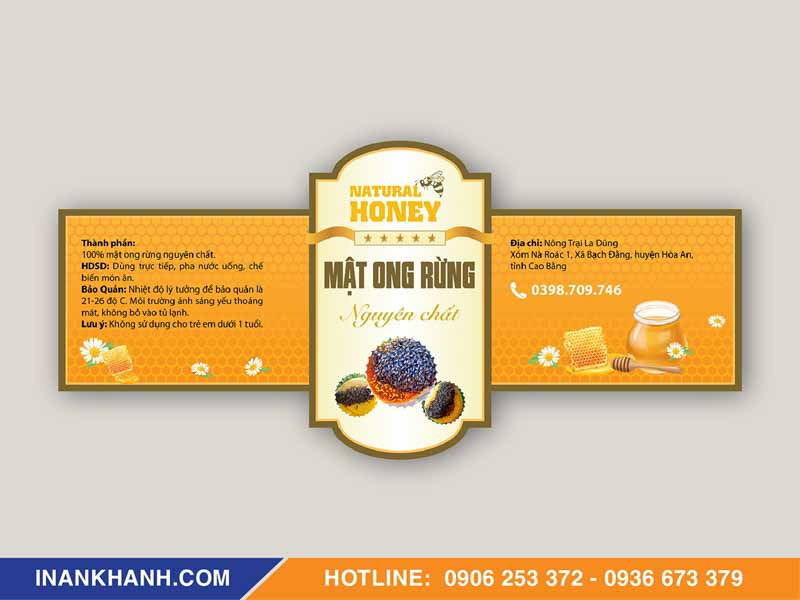 Kích thước tem mật ong