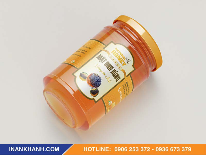 Mẫu tem nhãn mật ong rừng