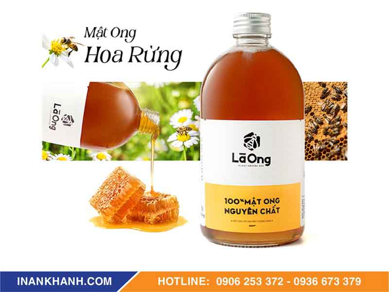 Mẫu tem nhãn mật ong hoa rừng