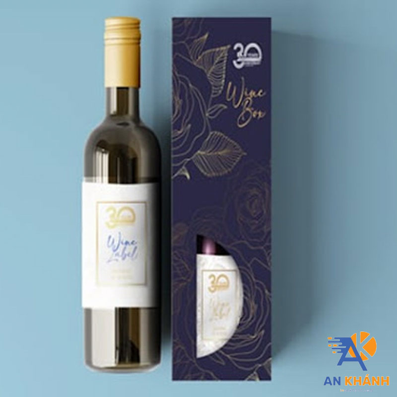 Mẫu in hộp giấy đựng rượu 07