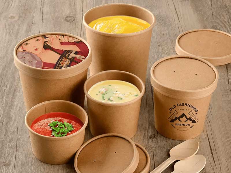 Hộp giấy đựng thức ăn nước 02