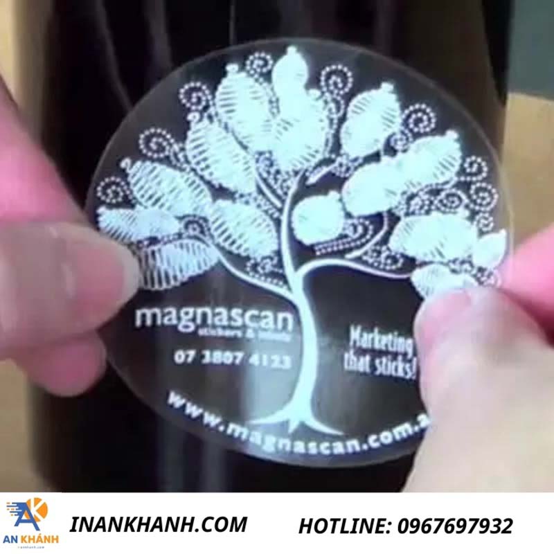 Mẫu decal trong suốt