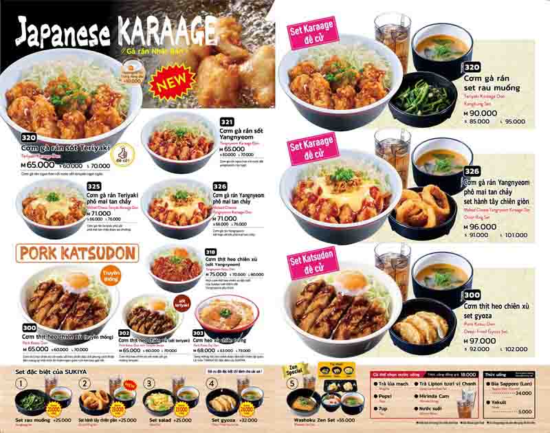 In menu