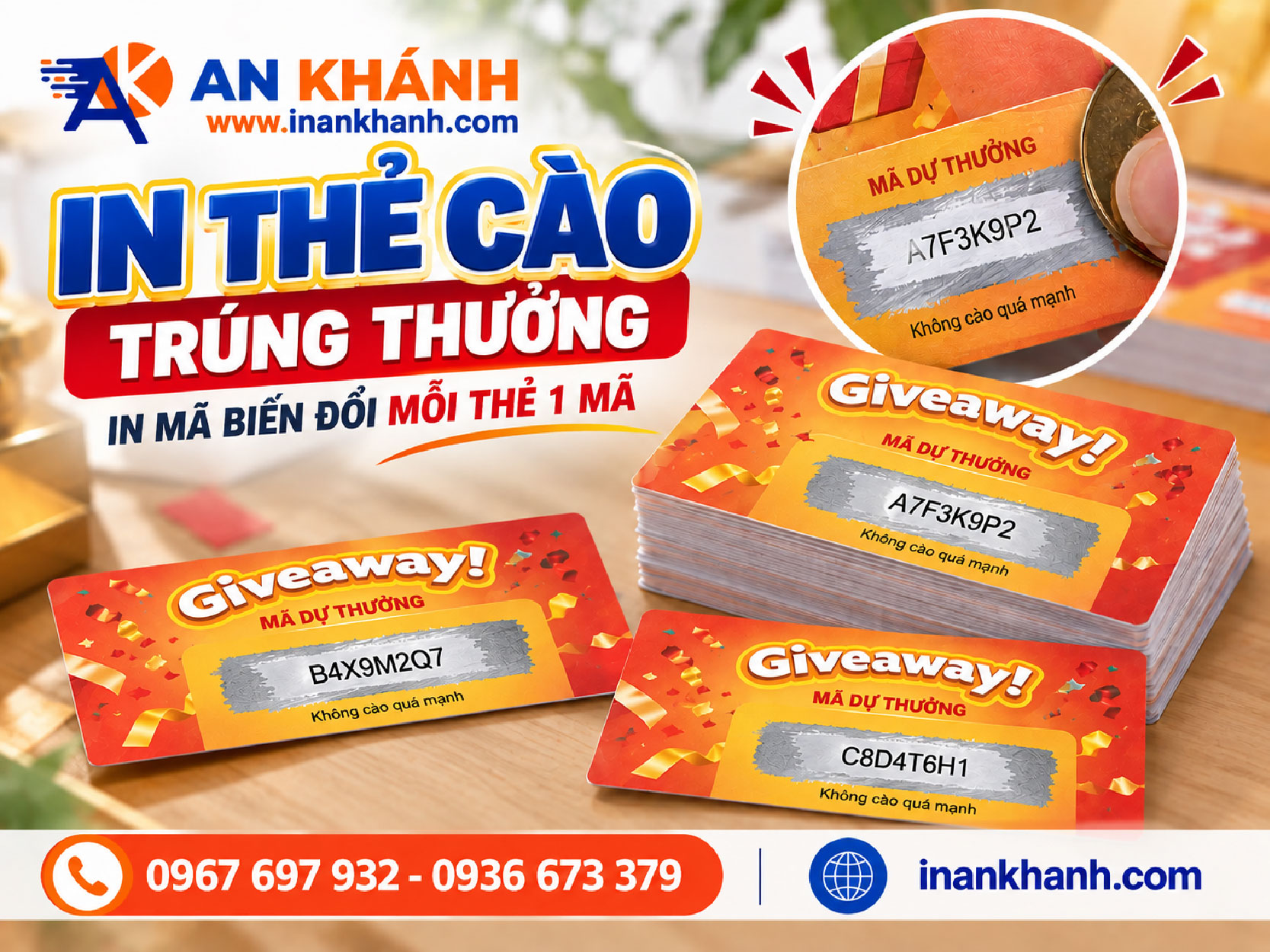 Mẫu thẻ cào trúng thưởng