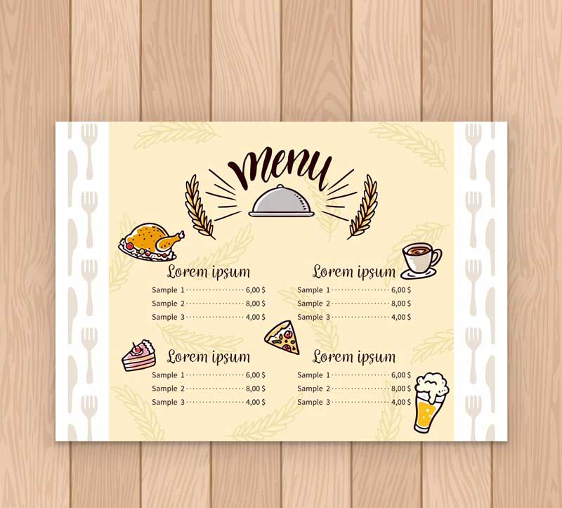 In menu