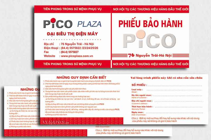 In phiếu bảo hành